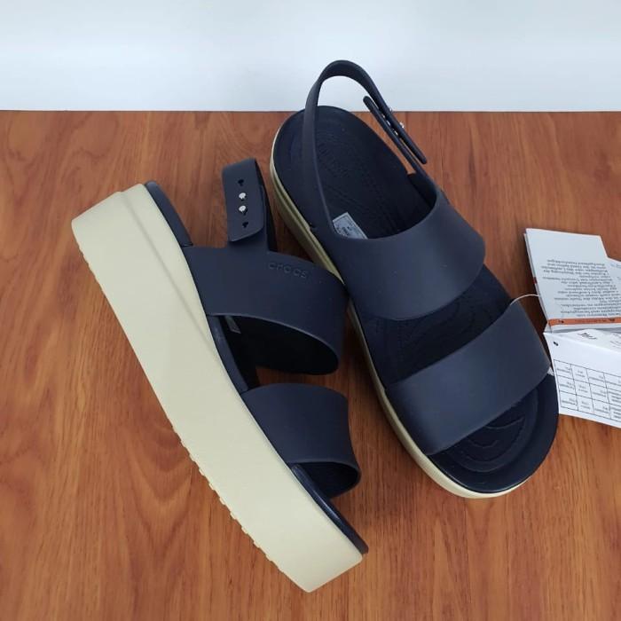 SEPATU SANDAL CROCS WANITA BROKLYN LOW TALI WEDGES MID ORIGINAL CROCS PROMO