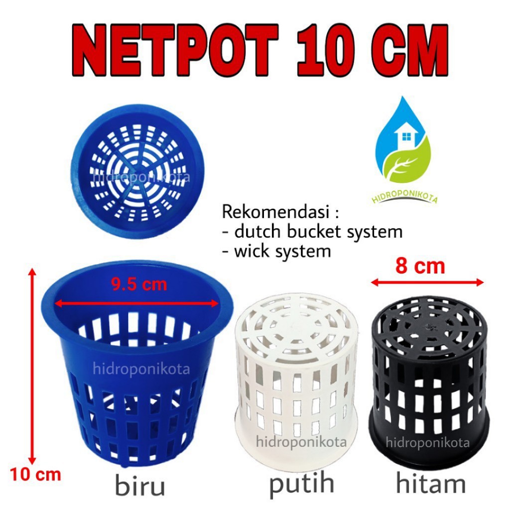 netpot 10 cm - netpot dutch bucket - netpot hidroponik