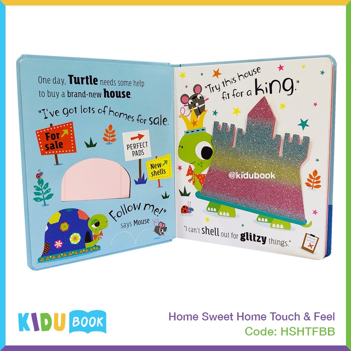 Buku Cerita Bayi dan Anak Home Sweet Home Touch &amp; Feel Kidu Toys