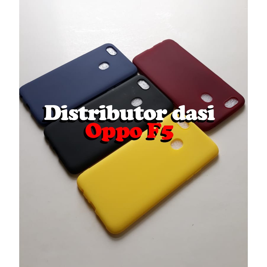 candy macaron softcase case tebal kondom hp Oppo F5 Pink maroon kuning hitam navy