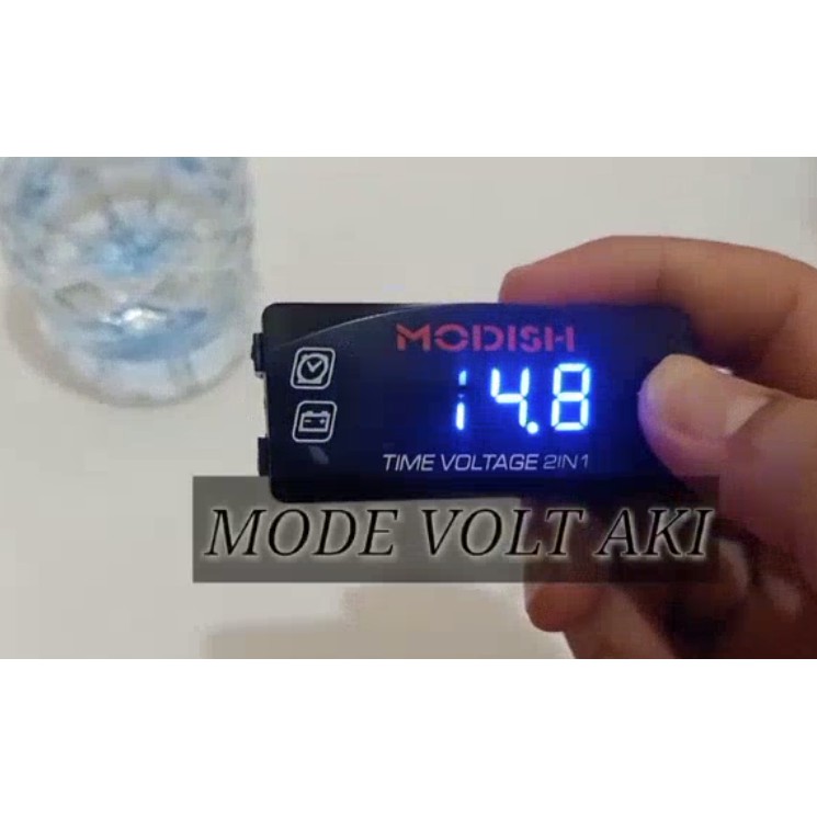 Voltmeter plus breket kotak universal 2 ini 1