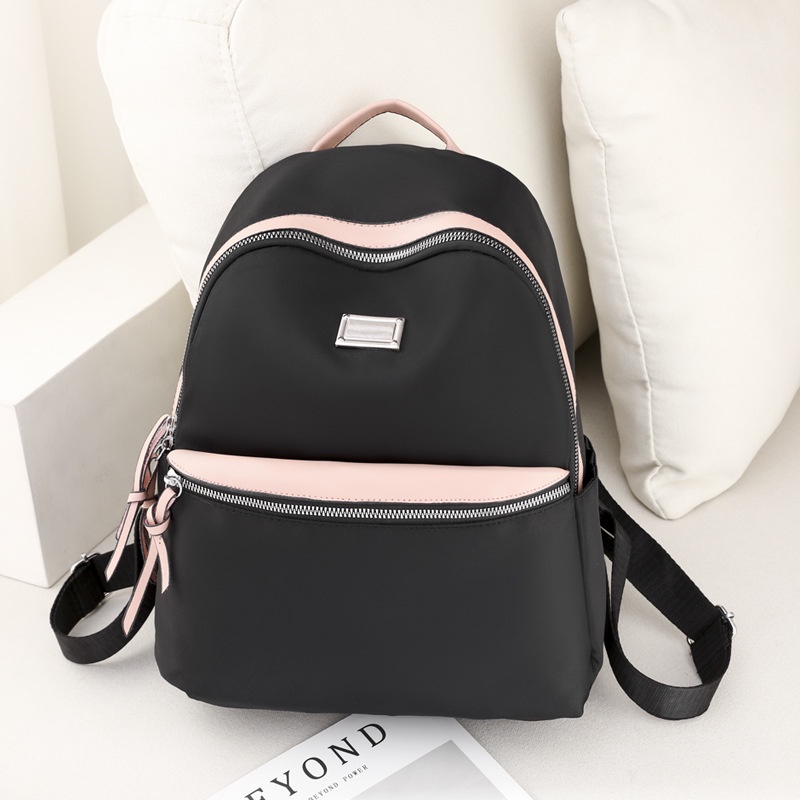 TAS RANSEL WANITA IMPORT BACKPACK ANTI AIR HITAM SAMERNA TA637B5 GENDONG PUNGGUNG SEKOLAH KULIAH KERJA FASHION KOREA REMAJA KEKINIAN BRANDED BATAM PREMIUM