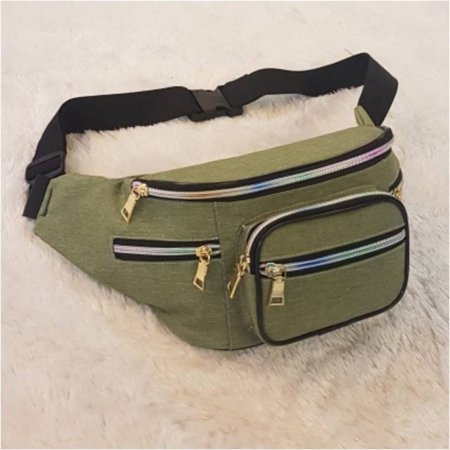 Durable Fanny pack tas Tas Pinggang Wanita Tahan Air Paket Fanny Tas Dada Modis Tas Selempang Olahraga Luar Ruangan Tas Sabuk Pria Travel Kasual Tas Pinggang Hip