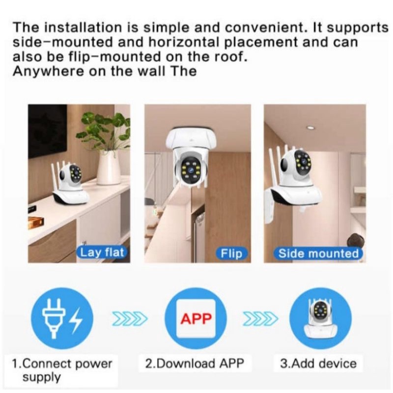 IP Camera Yoosee Wireless HD 1080P 5 Antena  Camera Cctv 5MP Wifi Monitor BaBy Night Vision