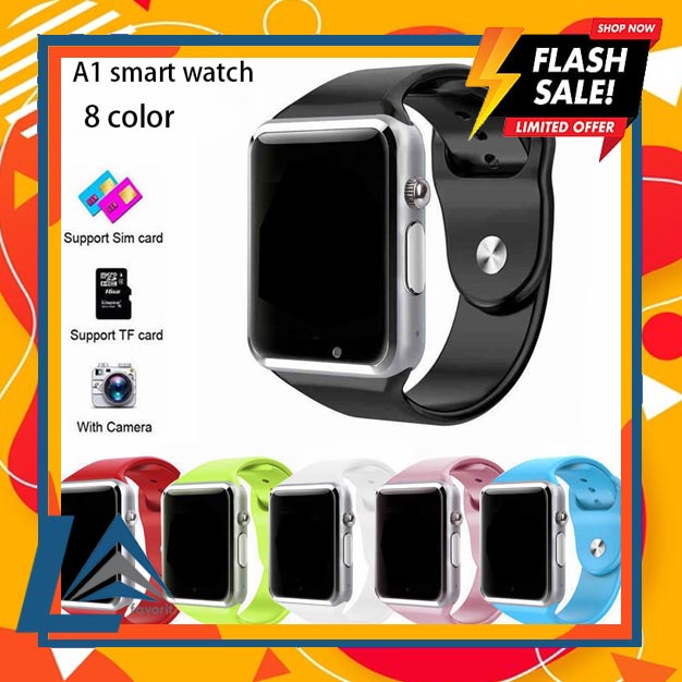 (LA FAVORITE).Smartwatch A1 / Smart Watch U10 Support SD Card & MicroSD - Jam HP / Jam Tangan Hp Bis