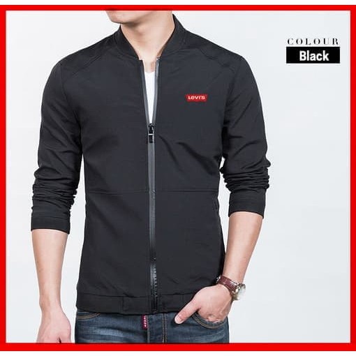 Jaket Levys2 Hitam jaket pria hitam jaket keren bestseller