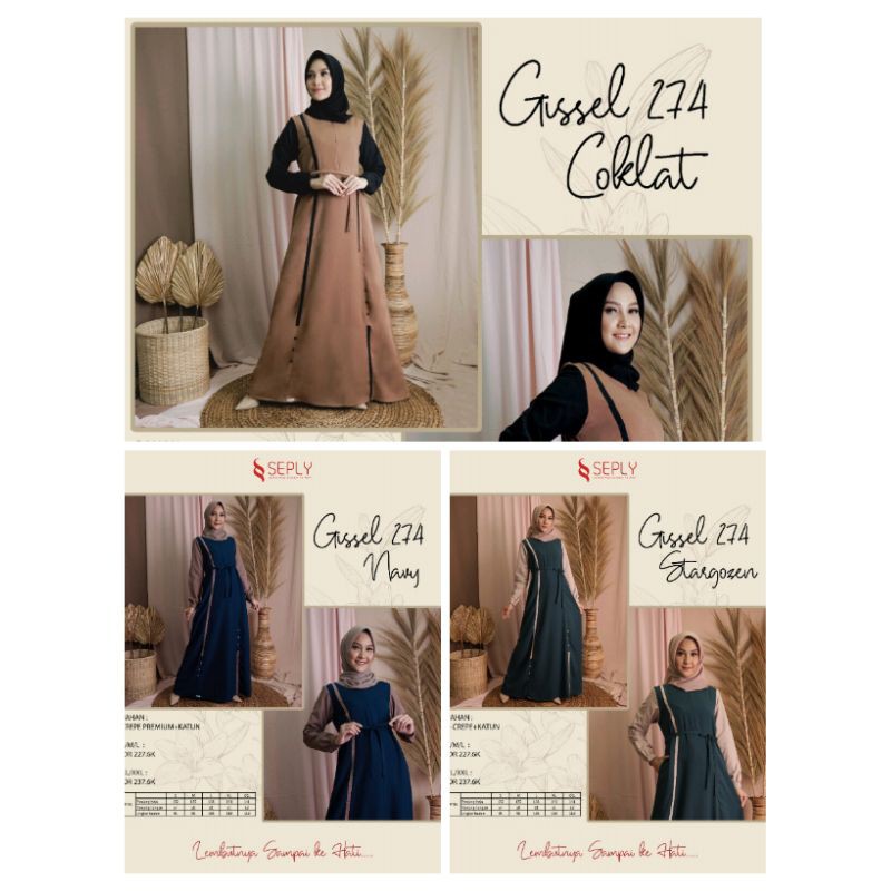 

SEPLY GISSEL 274 COKLAT, NAVY, STARGOZEN