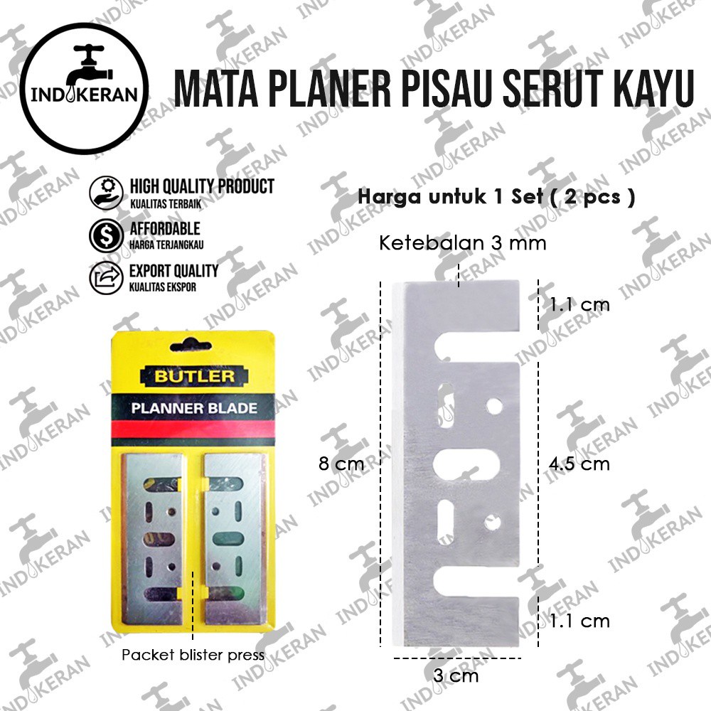 INDOKERAN - Mata Planner Pisau Serut Kayu - High Quality