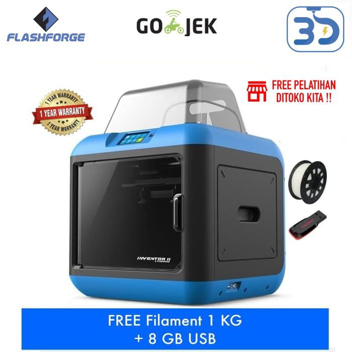 3D Printer Flashforge Inventor 2 Tipe Finder Latest Edition