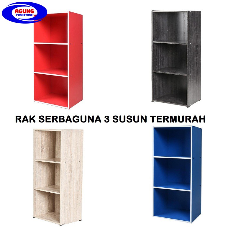  Rak  Serbaguna 2 Susun  Walnut Wikie Cloud Design Ideas