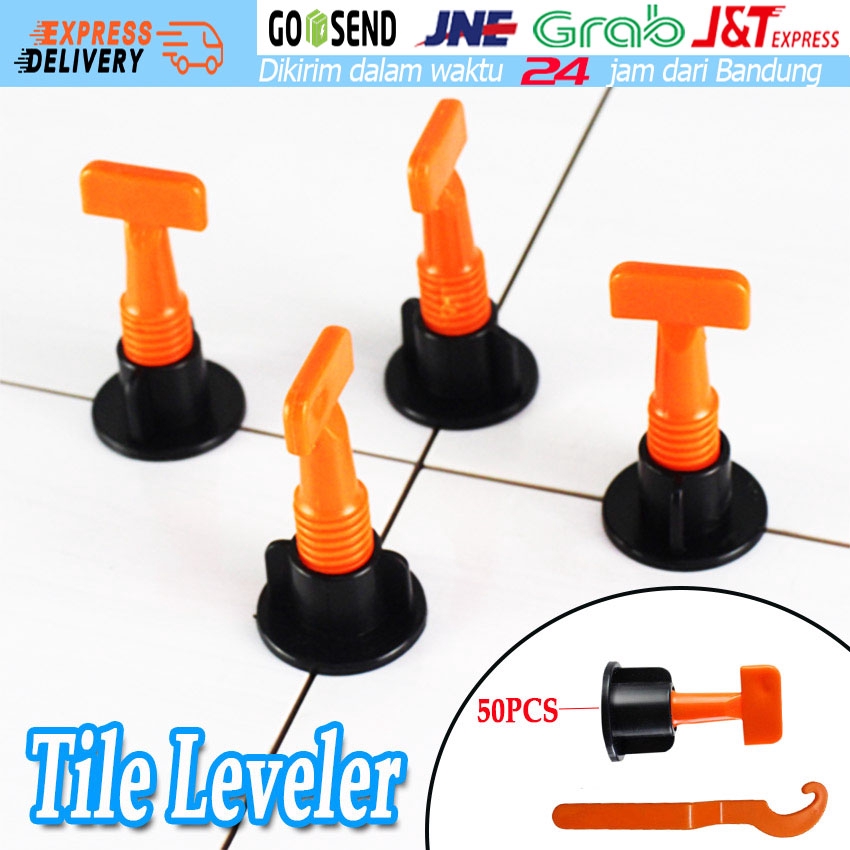 50PCS Reusable Tile Leveling System Peralatan Bongkar  