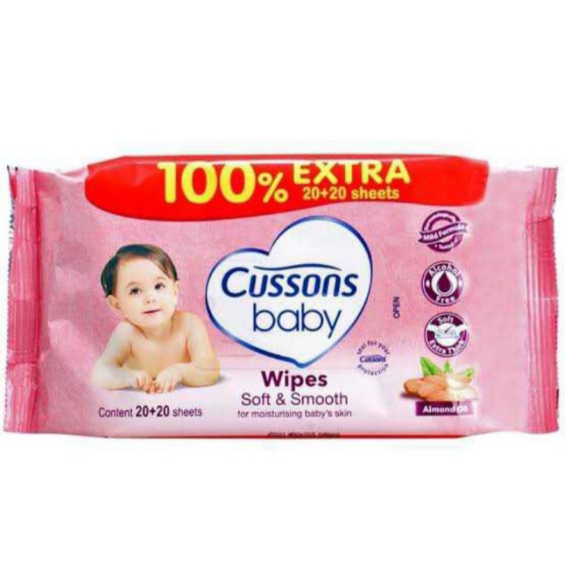 CUSSONS BABY WIPES 50'S NATURALLY '50 BELI 1 GRATIS 1