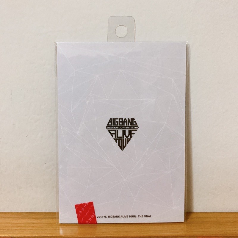 BIGBANG ALIVE TOUR 2013 POSTCARD OFFICIAL YG MERCH