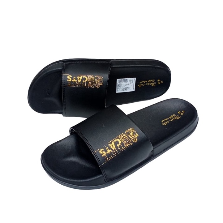 THREE CATS GOLD SAMP/SANDAL/SANDAL SLOP/SANDAL SLOP PRIA/SANDAL SLOP WANITA/SANDAL WANITA/SANDAL PRI