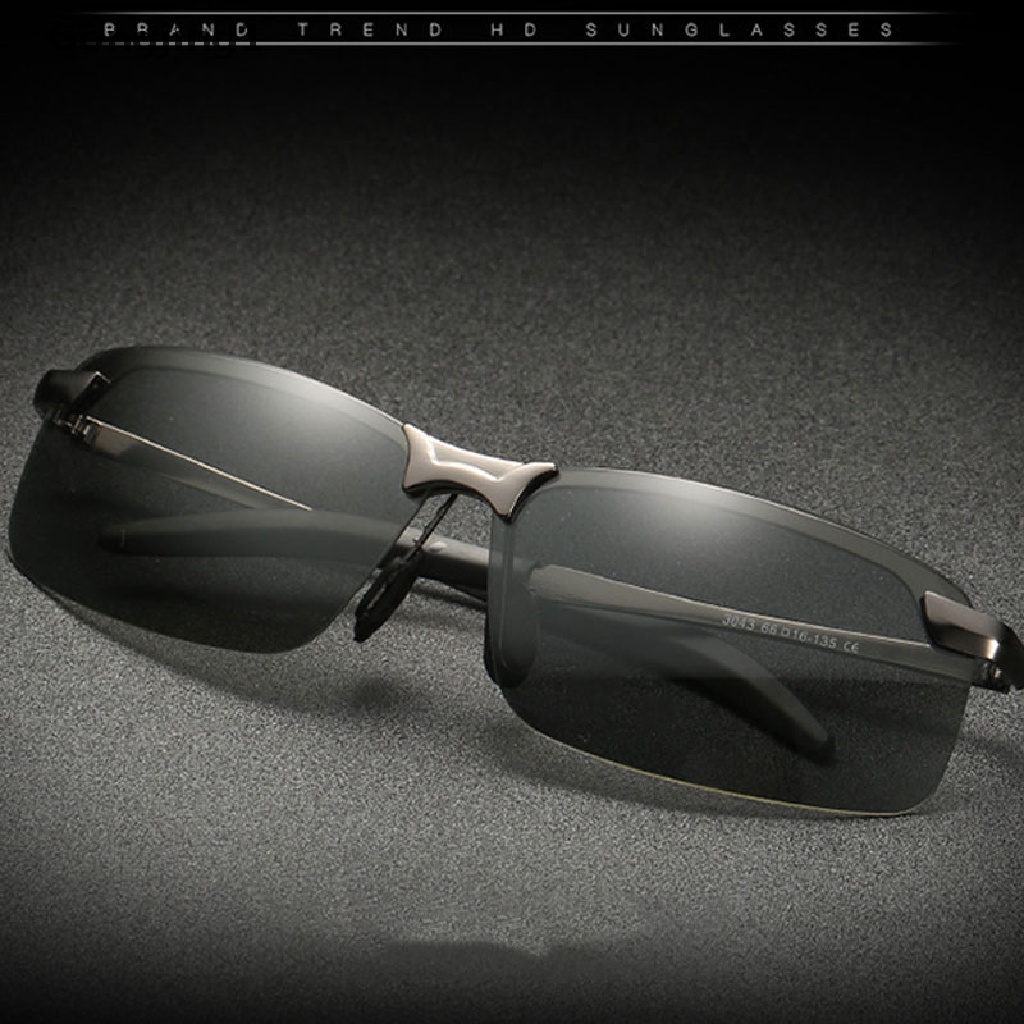 Gongjing1 Kacamata Hitam Polarized Photochromic Siang &amp; Malam Untuk Mengemudi / Memancing