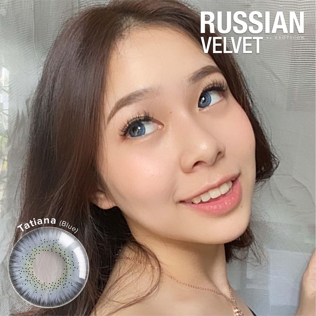 Softlens X2 RUSSIAN VELVET DIA 14.50mm MINUS (-3.25 s/d -6.00) / softlen/ softlense / emoticon /Lensa  Kontak/ BS