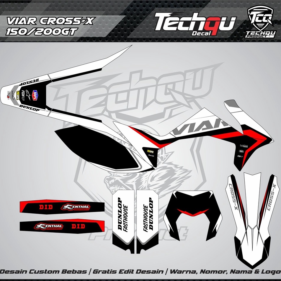 Decal Viar Cross-X 150 CTG