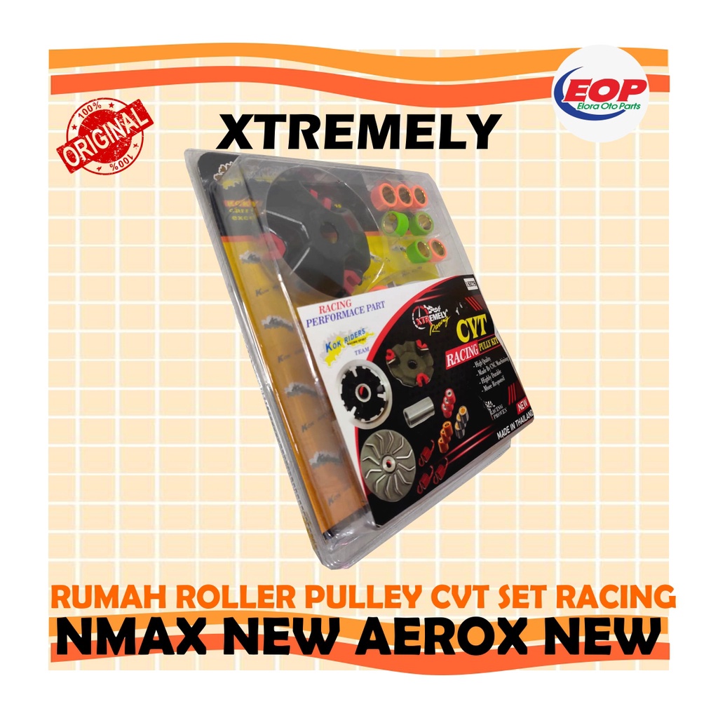 PULLEY SET ROLLER PER SENTRI NMAX NEW AEROX NEW XTR XTREMELY RACING 100% ORI