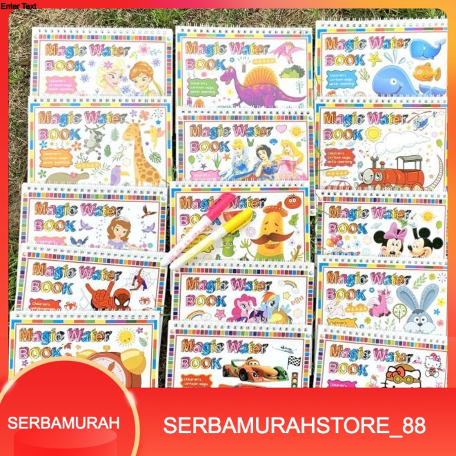 

Murah Magic Book Magic Water Book Buku Gambar Mewarnai Untuk Anak - Anak Edukasi Murah