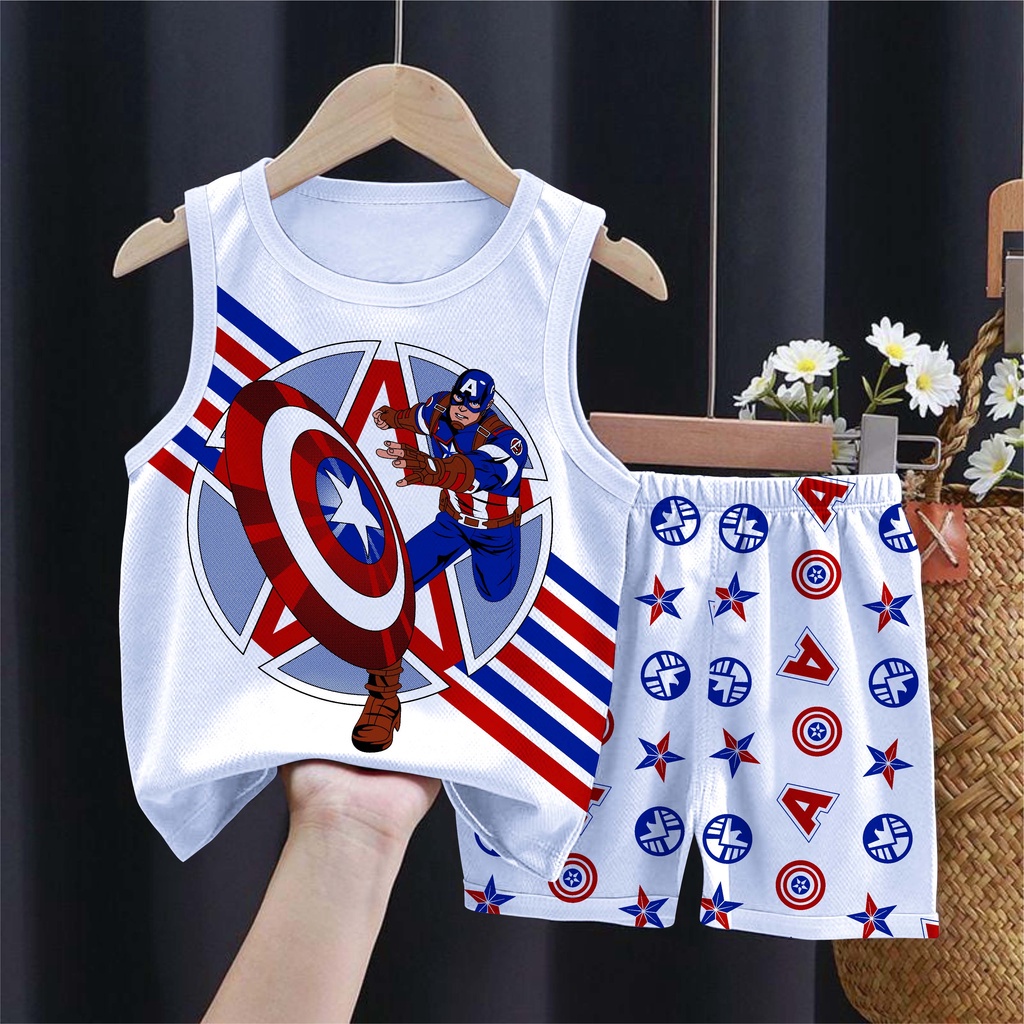 SETELAN SINGLET BAJU ANAK LAKI LAKI BASKET