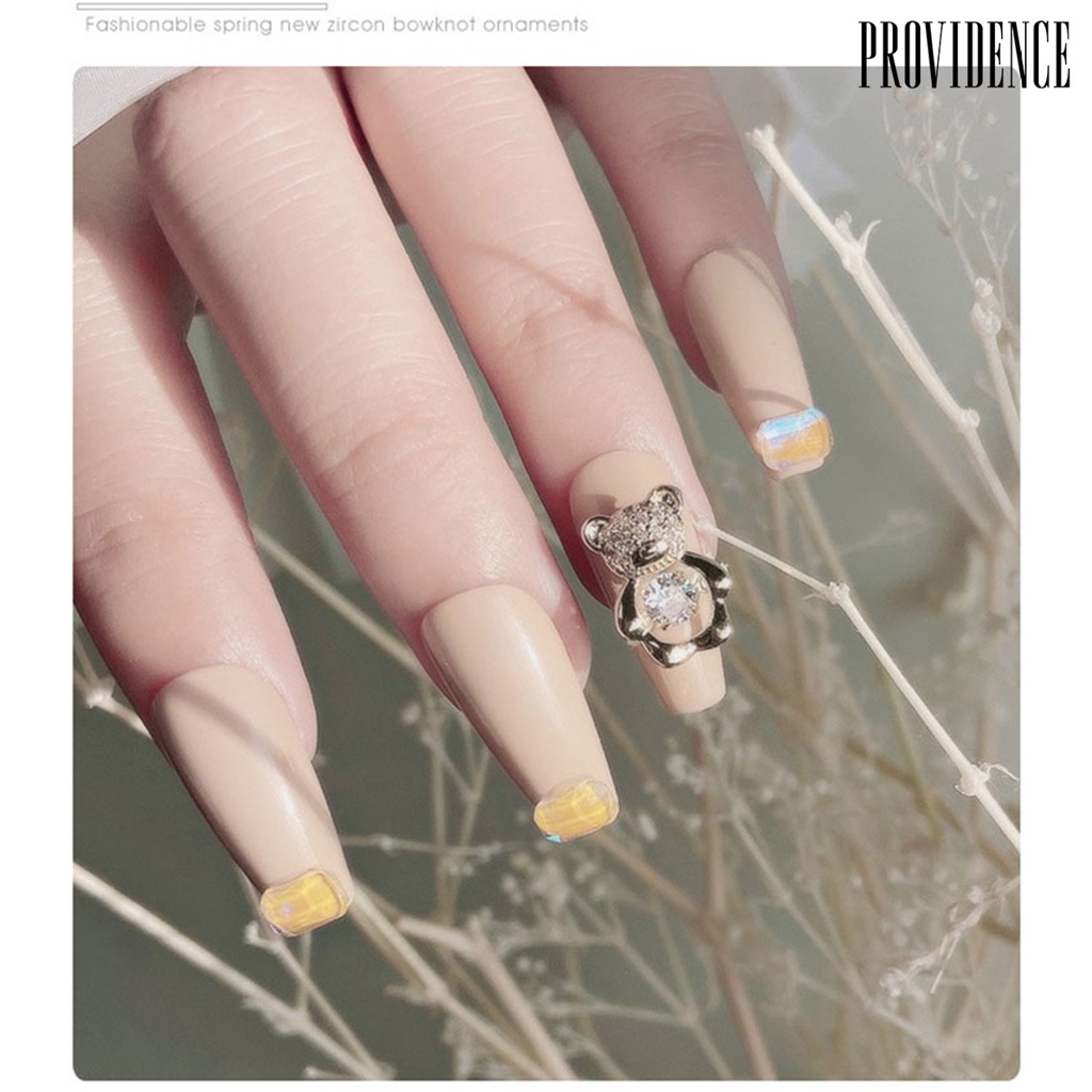 Providence Cute Bear Pattern 3D Nail Art Tips Sequins DIY Decals Sticker Manicure Decor