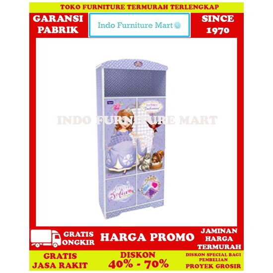 Lemari Pakaian Minimalis Baju Anak Apanel Wd 1912 Sep Sofia The First