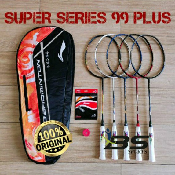 RAKET BADMINTON LINING SUPER SERIES SS99 PLUS SS 99 PLUS ORIGINAL