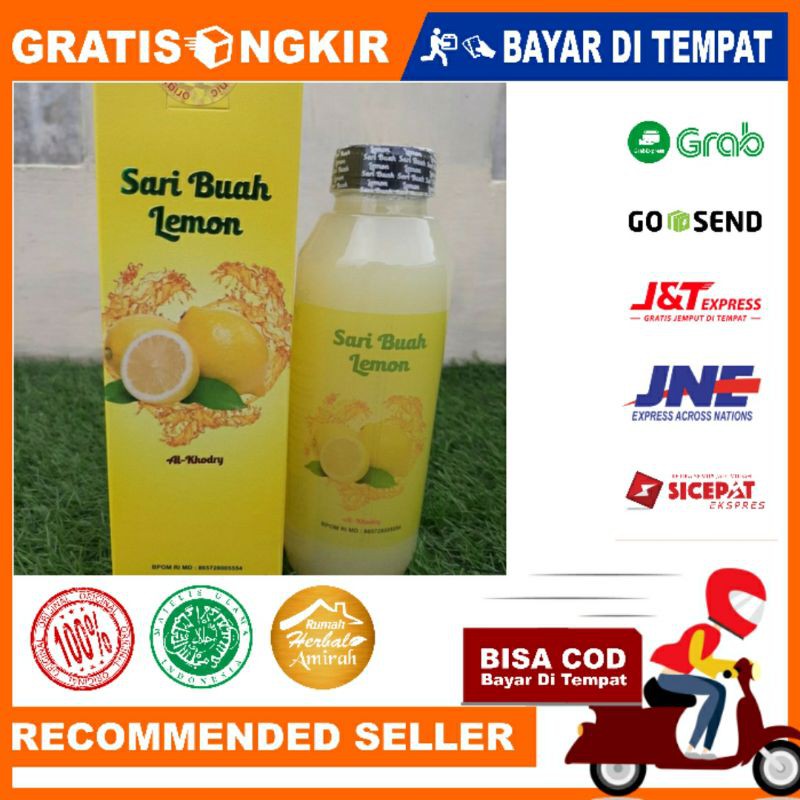 Sari Buah Lemon Al Khodry Jus Diet Sehat Dan Langsing Murni Asli Original 500 ml