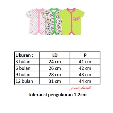 Romper Bayi 3 in 1/ baju bayi KODE R/ jumper bayi/ Sleepsuit bayi