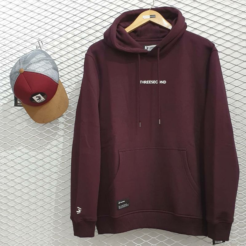 Jaket 3second Original Hoodie Simple Logo New Arrival