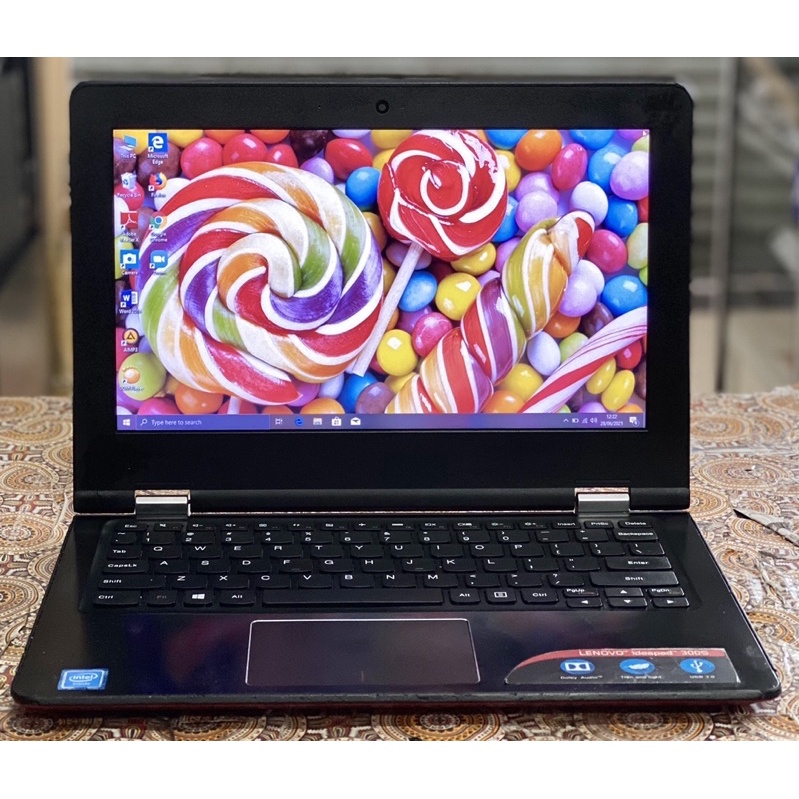 Laptop Lenovo Ideapad 300s Red Layar 12inch Second