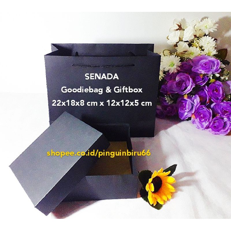 

SENADA GOODIEBAG + HARD GIFT BOX . SUPER BLACK . ELEGAN