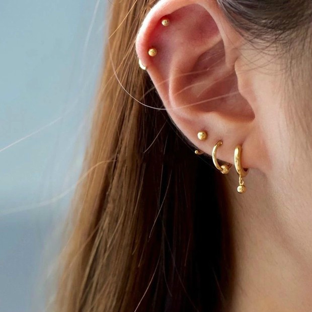 925 Silver Needle Stud Simple Minimalist Style Earring Jewelry