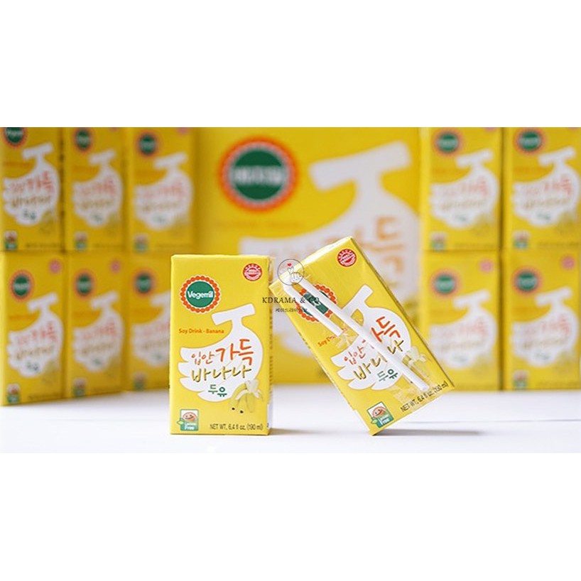 

Vegemil Banana Soymilk Korean Banana Milk Soy Drink 190ml