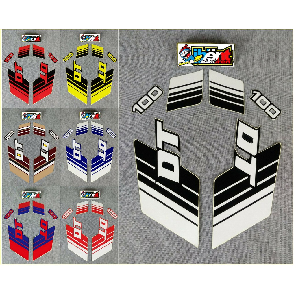 STRIPING STICKER STANDAR MOTOR YAMAHA DT100 DT 100