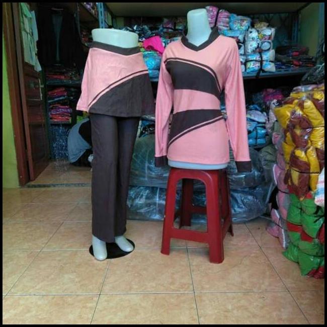 Unik Baju Senam Muslimah Celana Rok Baju Zumba Erobic Diskon