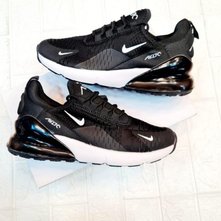 black white and gold nike 270