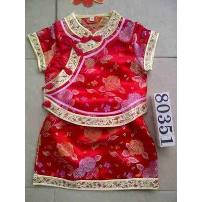 [GOOD QUALITY] Baju fashion anak cewek perempuan cina Cheongsam Rok 80351 imlek ORI