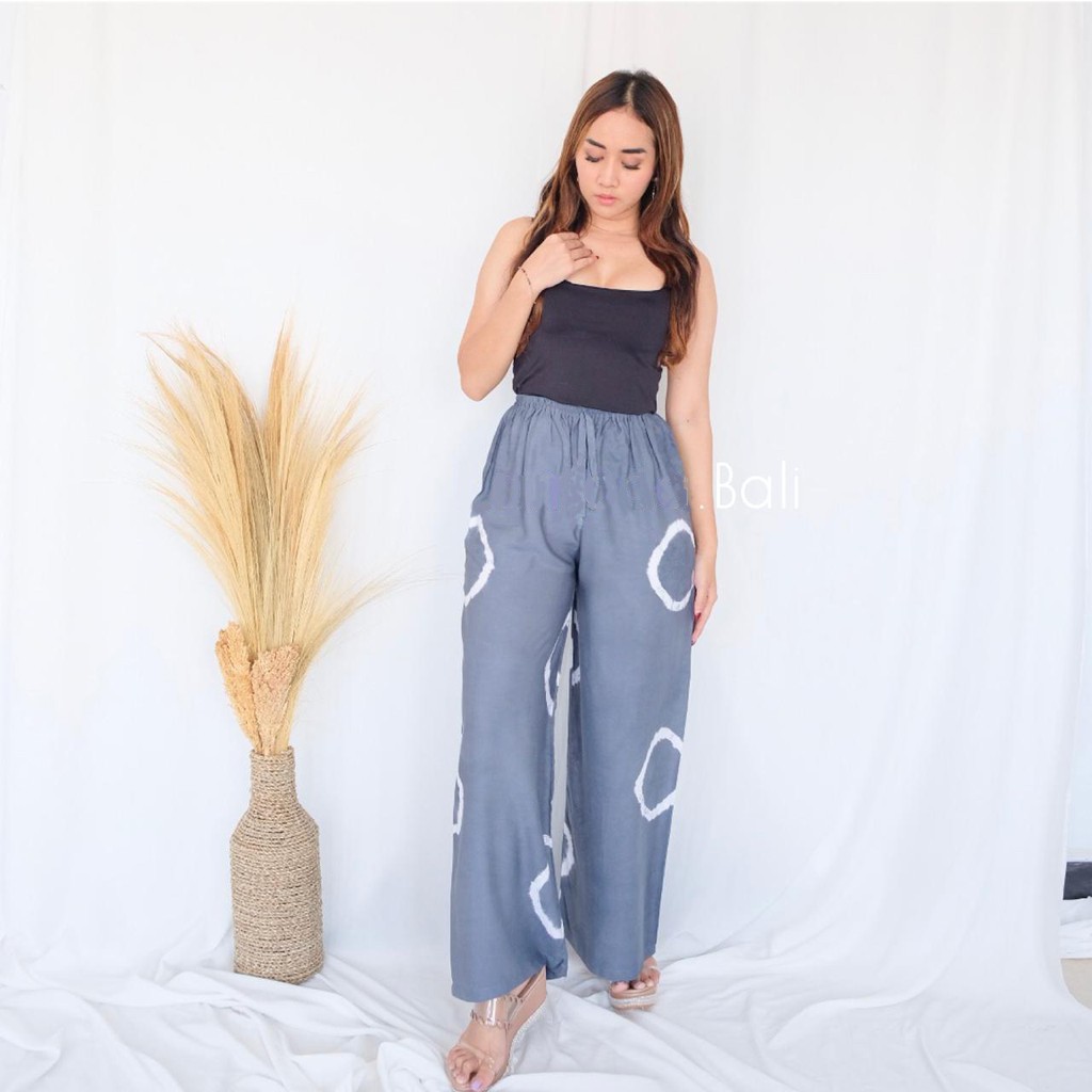 KULOT PANJANG BALI TIE DYE SHIBORI-ABU