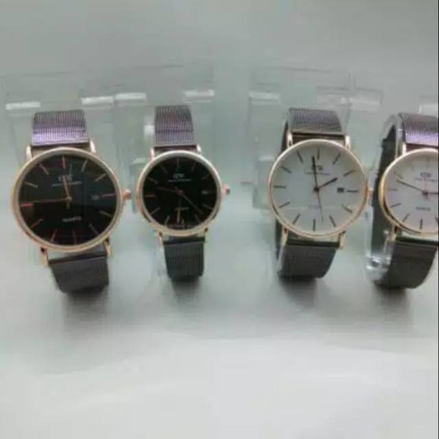 Terlaris jam tangan DW (Daniel walington) couple fitur tanggal murah kw super