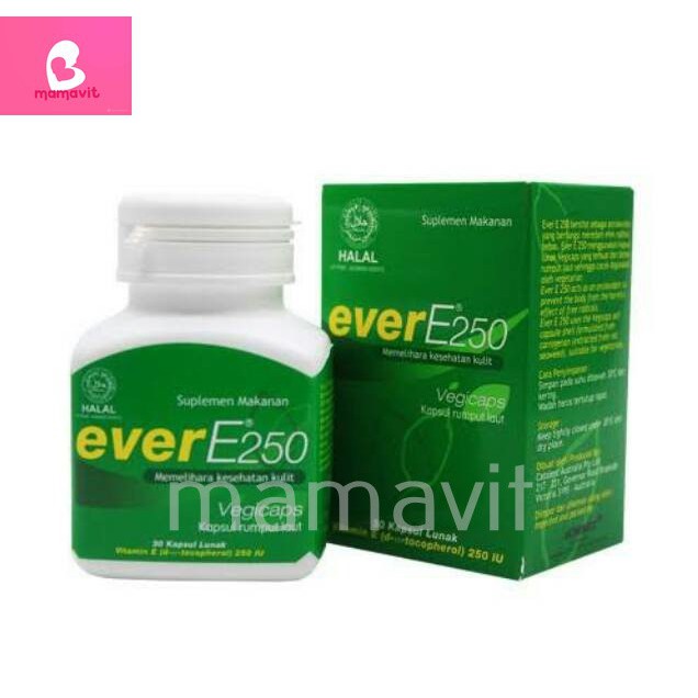 EVER E 250 IU /vitamin e/ vitamin kulit/ vitamin promil