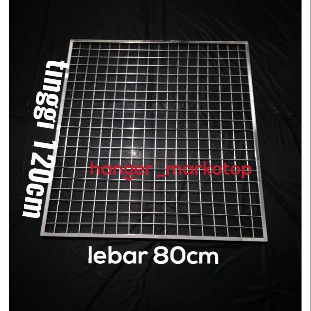 Ram jaring besi crom 80x120