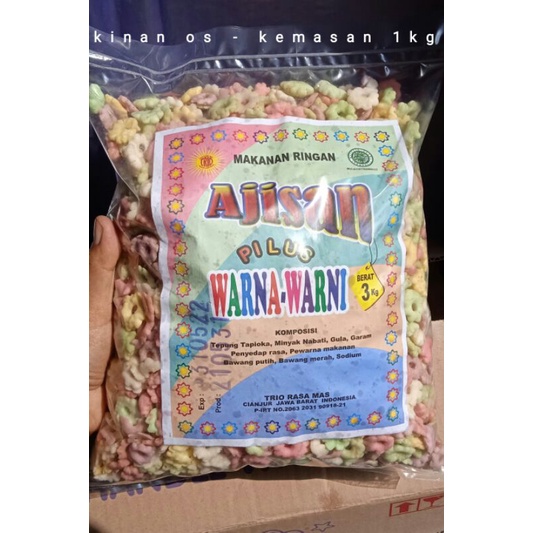 

Sakura Ajisan/Riri/Pilus Warna Warni 1kg