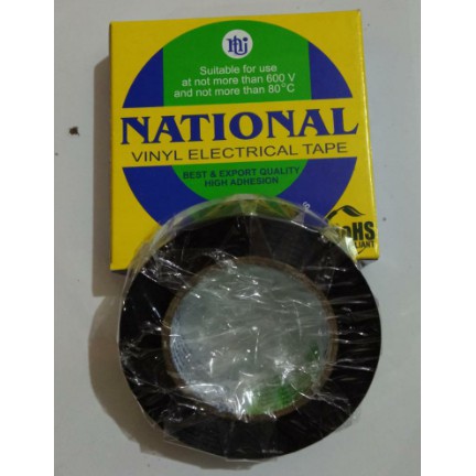 Isolasi Listrik National Hitam Solasi Kabel Nasional Electrical Tape Besar