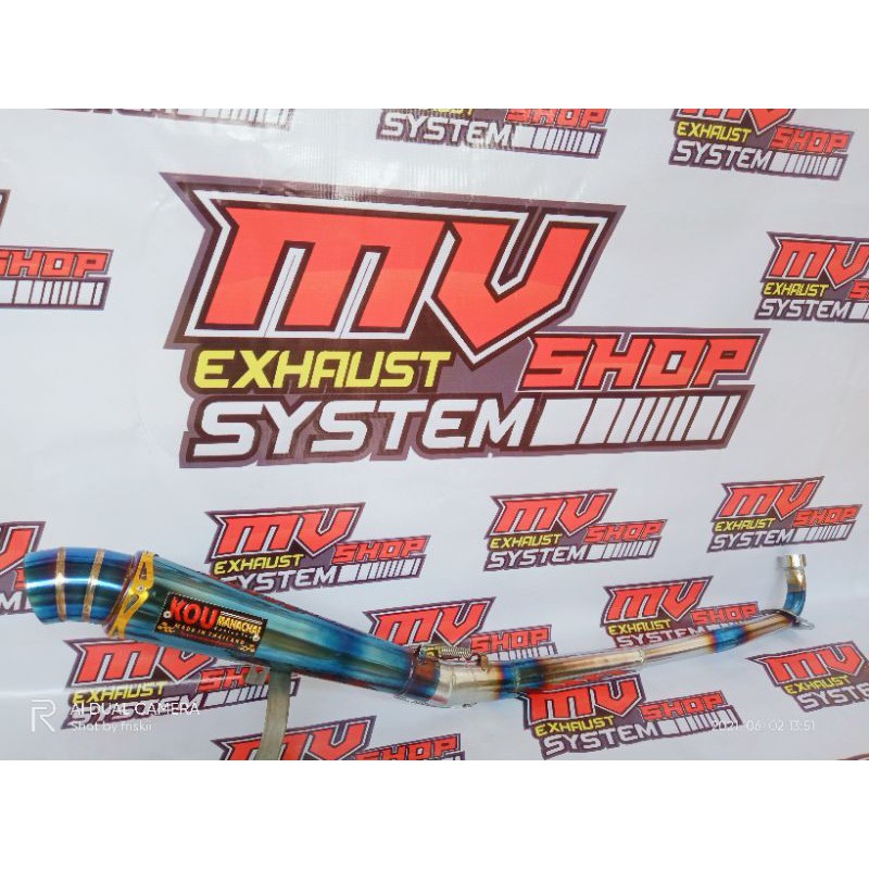 knalpot kou bluemon supra vega smash jupiter revo