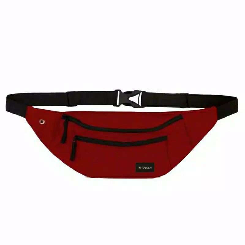 TAS SELEMPANG PRIA WAISTBAG MARON OVAL