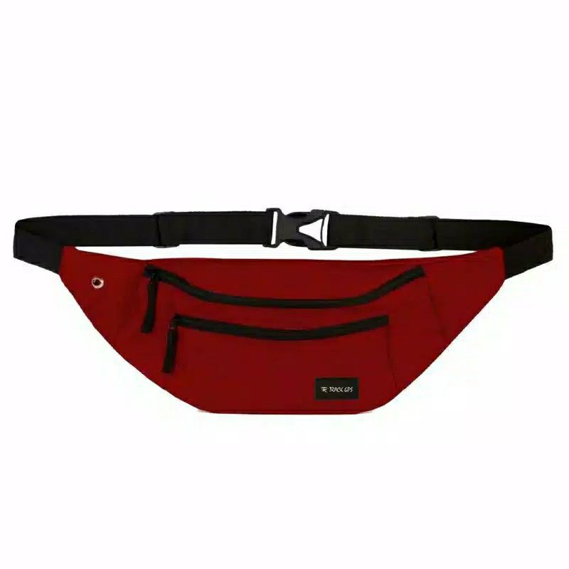 TAS SELEMPANG PRIA WAISTBAG MARON OVAL