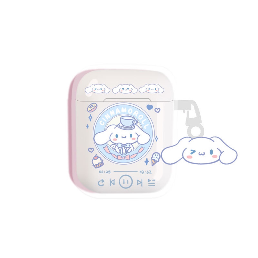 Casing soft Case TPU Transparan Motif Kartun Yugui / My Melody Untuk Airpods 1 / 2 / Pro