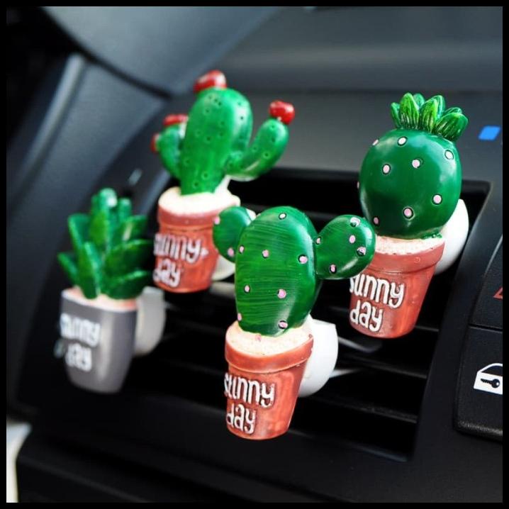 Parfum Pengharum Mobil Karakter Kaktus Lucu