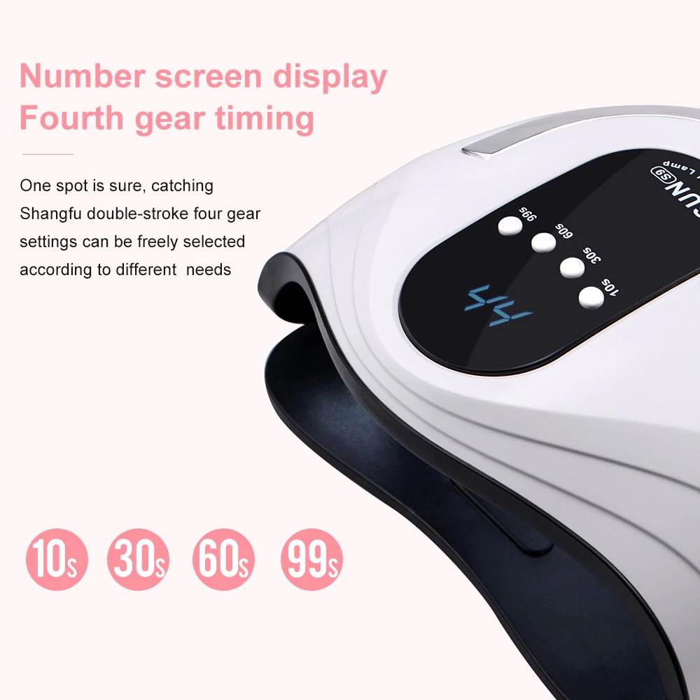 Biutte.co Pengering Kutek Kuku UV LED Nail Dryer 42 LED 120 W - S9 - White - 7RHR7JWH